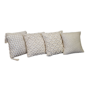 Funda De Almohada hecha a mano de macramé, diseño Vintage personalizado, 100% algodón, estilo americano, extraíble, lavable para decoración para sala de estar - Product Image 3