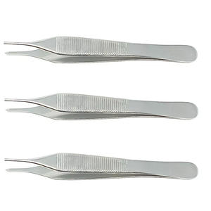3 fórceps de tejido Adson de grado O.R Premium, instrumento quirúrgico con puntas dentadas de 4,75" - Product Image 6