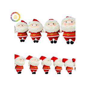 Fabricante al por Mayor de Adornos Navideños de Peluche Amigurumi de Papá Noel de Diseño Personalizado - Product Image 1