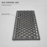 Plaque de tamis perforée en acier 65Mn, fabrication usine, taille de trou personnalisée, pour machine de criblage vibrant