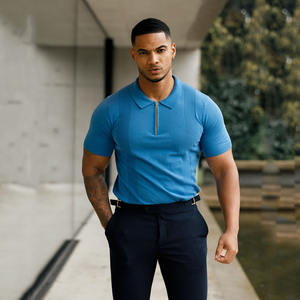 Nuevo Polo azul de marca al por mayor para hombre, sublimación informal, algodón orgánico, alta demanda, último estilo, colección de verano - Product Image 1