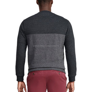 Sudadera térmica de alta calidad para hombre de tamaño personalizado 100% algodón Rib Crewneck Sudadera con capucha en blanco para hombre Sudadera con logotipo personalizado Servicio Oem - Product Image 4