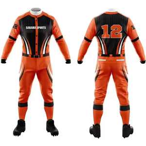Nuevo Diseño de Uniforme de Béisbol Personalizado, Talla Grande, Anti-UV, Transpirable, 100% Poliéster, Ropa de Equipo, Precio Económico y al por Mayor - Product Image 1