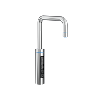 Robinet intelligent F101-NU-CO en acier inoxydable à bouton tactile manuel pour eau chaude, économie d'énergie, usage commercial et domestique, 100°C