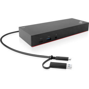 <span class=keywords><strong>Station</strong></span> d'accueil hybride USB Type-C pour ordinateur portable <span class=keywords><strong>Lenovo</strong></span> ThinkPad 40AF0135 avec adaptateur USB Type-A - Product Image 3