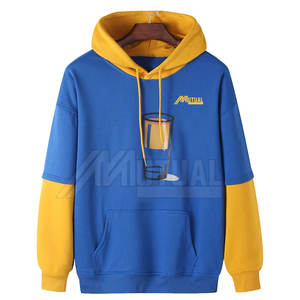 Último estilo nueva llegada color sólido hombres sudaderas con capucha algodón poliéster venta al por mayor hombres sudaderas con capucha - Product Image 1