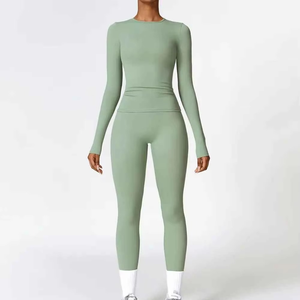 Marque privée Leggings personnalisés Sport Fitness femmes grande taille sans couture pantalons de Yoga serrés vêtements de sport personnalisés - Product Image 4