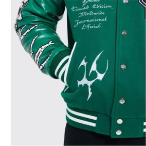 High Quality Street Wear Baseball Varsity <b>Jacket</b> <b>Canvas</b> 100% Wool Quick Dry Breathable Animal Print New Style Oversized <b>Jacket</b> - Product Image 6