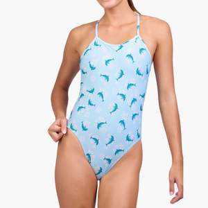Wholesale Women Sublimation One Piece Swimsuit Tummy Control Breathable Stratchable Stylish Quick Dry Swimwear OEM - Product Image 1