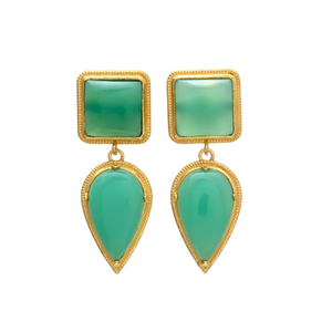 เบาะรองนั่งรูปลูกแพร์แท้ประดับพลอย925ชุบทองแบบโบฮีเมียนวันครบรอบแต่งงานแบบโบฮีเมียน - Product Image 1