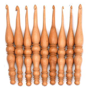 Agujas de Ganchillo de Madera Hechas a Mano de Primera Calidad, Diseño Elegante para Manualidades, Juego de Ganchos de Ganchillo de Madera, Agarre Suave y Cómodo - Product Image 4