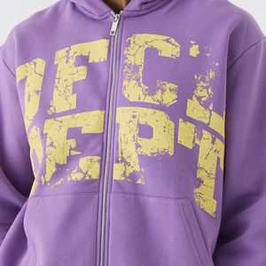 บริการขายส่งแบบ OEM เสื้อผ้าสตรีทแวร์ผู้ชายคุณภาพสูง ผ้าคอตตอน 100% หนานุ่ม เป็นมิตรกับสิ่งแวดล้อม ป้องกันแบคทีเรีย พร้อมซิปสำหรับวิ่งออกกำลังกาย - Product Image 4