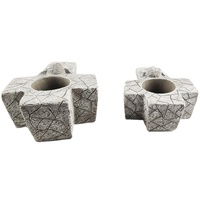 Jardinière croix en ciment durable faite à la main minimaliste classique ferme support Pot ensemble extérieur maison jardin décor plante verte