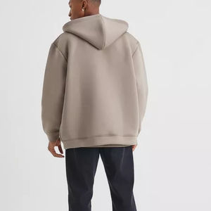 Sweat à Capuche de Luxe Surdimensionné 380Gsm Éponge Française Unisexe avec Fermeture Éclair Hip Hop Streetwear Imprimé Logo Personnalisé Hoodies pour Hommes - Product Image 3