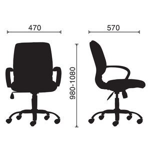 Chaise de bureau ergonomique Simili M1020-02 avec pieds pivotants, confortable, Nm Vn Phng - Product Image 2