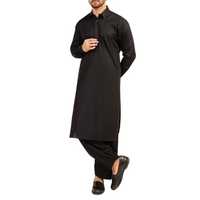 Hot New Hommes Long Kurta Pyjama Haute Couture Respirant Fête De Mariage Porter Shalwar Kameez Plus La Taille Mandarin Inspiré Arabe Saoudien