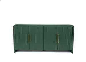 Armoire de salon moderne et écologique avec 4 portes, couleur verte - Product Image 2