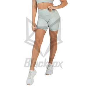 กางเกงขาสั้นผ้าย้อมสีพื้นสำหรับผู้หญิงกางเกงขาสั้นเล่นโยคะผ้าสแปนเด็กซ์ระบายอากาศได้ดีแห้งเร็วดีไซน์ตามสั่งฤดูร้อน - Product Image 3