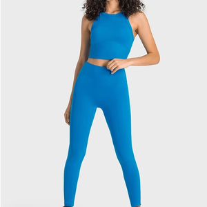 Soutiens-gorge de yoga classiques à dos nageur avec logo personnalisé en gros, ODM/OEM, respirants, pour le sport, la remise en forme, l'entraînement, avec rembourrage anti-choc - Product Image 5