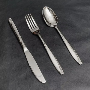 Juego de Cubiertos de Metal para comedor de estilo moderno, diseño único, artículos de mesa, cuchillo, cuchara, tenedor para Hotel y restaurante, calidad fabulosa - Product Image 2