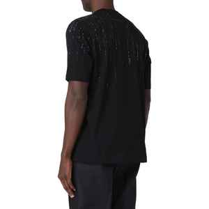 Wholesale <b>Custom</b> <b>Design</b> Rhinestone T <b>Shirts</b> For Men Cotton/Polyester Breathable Quick Dry Short Sleeve Rhinestone T <b>Shirt</b> - Product Image 3