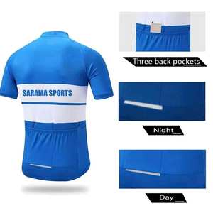 Último diseño de ropa deportiva de manga corta traje de ciclismo bicicleta de montaña uniforme de ciclismo cómodo Baberos uniforme de ciclismo a bajo precio - Product Image 4