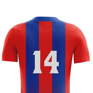Ventes en gros des meilleurs fabricants et fournisseurs de maillots de football, conception personnalisée de votre propre maillot de football par sublimation - Product Image 6