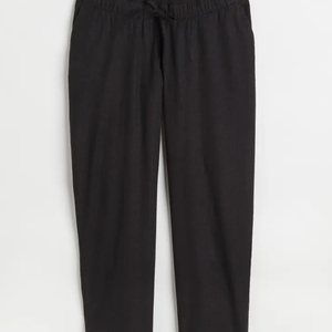 2025 pantalon en coton coupe ajustée personnalisé sports d'été entraînement Denim jean et pantalon en lin avec décoration de Logo Style avant plat - Product Image 1