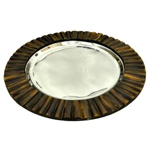 Assiettes de chargeur de forme arrondie Design classique assiettes de chargeur de service assiettes de chargeur décoratives de table pour l'utilisation de service de mariage - Product Image 4