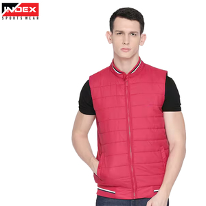 Chaleco acolchado sin mangas para hombre, chaqueta cortavientos impermeable para exteriores, acolchado cálido de invierno con logotipo personalizado, chaquetas de invierno - Product Image 6