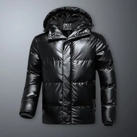 Blouson Bomber Homme Imperméable de Haute Qualité avec Col Montant et Capuche Coupe-Vent pour l'Extérieur Hiver Style Urbain Écologique – Vente en Gros