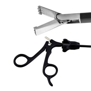 Allis Top Proveedores Atraumático 3X4 Dientes Doble acción 5mm X 31cm Manual de acero inoxidable Juego de instrumentos de fórceps de laparoscopia - Product Image 1