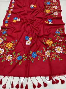 Exclusivo Sari de Algodón Mal Pintado a Mano, Tejido Ecológico de Secado Rápido, Ligero, con Estampado para Mujeres y Niñas, Vestido para Bodas - Product Image 5