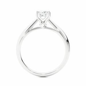 Anillo de Compromiso con Diamante Solitario en Forma de Princesa para Mujer - Product Image 2