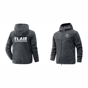 Chaqueta con Capucha y Cremallera Completa de Forro Polar Ligero para Hombre - Product Image 1