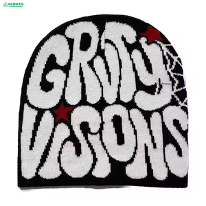 Gorros de Punto Personalizados al por Mayor con Logotipo a Color, Plegables, Transpirables, Impermeables, Unisex, Gorros de Invierno con Logotipo en Toda la Superficie, Gorro de Calavera 2025 - Product Image 4