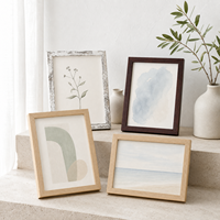 Lot de 5 cadres photo créatifs en MDF, faits à la main, avec impression UV, tailles mixtes 4x6", 5x7", 6x8", 8x10", découpe au laser en bois, vente en gros directe usine