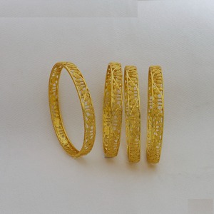 Hot Sale Indian Dubai Saudi Arabic African Wedding Special Luxury <b>Bangles</b> Premium Quality Gold Plated 4 Pcs <b>Bangles</b> Bracelets - Product Image 1