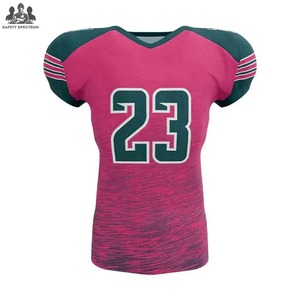 Uniformes de Fútbol Americano Personalizados de Alta Calidad, 100% Poliéster, Transpirables, de Secado Rápido, Manga Corta - Product Image 2