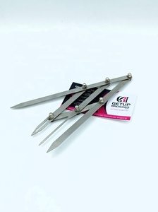 Best Quality Professional <b>Silver</b> Eyebrow Extensions Divider Pointed Stainless Steel Custom Logo Durable Lightweight Beauty - Product Image 3