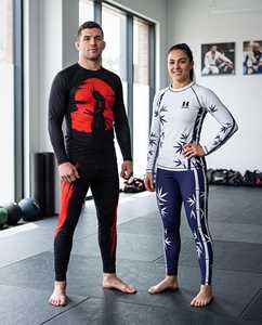 Conjunto Samurai No Gi, Rashguard y Spats de BJJ Sublimados, Personalizados OEM para Venta al por Mayor de Grappling - Product Image 2