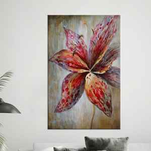 Impresión en lienzo de elegante flor de lirio en acuarela - Arte botánico de flores, lienzo envuelto - Product Image 1