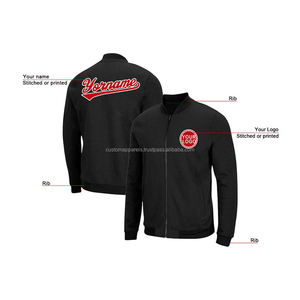 Veste universitaire personnalisée en laine 100% pour hommes, édition festival, col montant, broderie, décoration, placement de logo sur le devant, respirante - Product Image 4