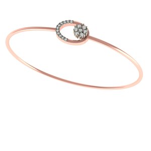 Brazalete de Oro Fino de 18 Quilates, Brazalete de Diamantes Personalizable con Artesanía a Medida que Ofrece Excelencia en el Comercio B2B - Product Image 2