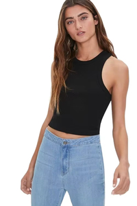 Top Corto de Diseño Elegante para Mujer, Manga Corta, Largo Regular, Ecológico, de Lona Transpirable, Directo de Fábrica - Product Image 6