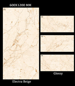 Meilleure qualité 600x600mm Skytouch Carreaux de sol Beige brillant Designs Style classique Argile modifiée Premier exportateur indien - Product Image 4