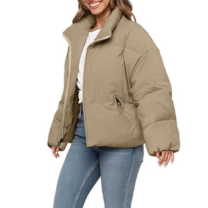 Custom Color Women Clothing <b>Jacket</b> High Quality Streetwear Breathable Polyester Nylon Winter Zipper Waterproof Puffer <b>Jackets</b> - Product Image 6
