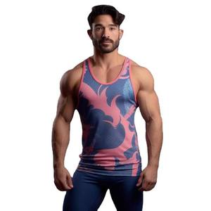 เสื้อกล้ามรัดรูปของผู้ชายเสื้อกล้ามระบายอากาศได้ดีแห้งเร็ว OEM - Product Image 6