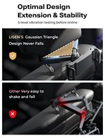Support de tablette universel pour voiture LISEN avec rotation à 360 degrés, bras pliable pour iPad Pro Air Mini Samsung Galaxy Tab, siège arrière, voyage pour enfants