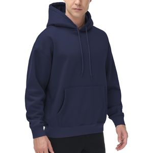 Sudadera con capucha de lana de algodón 100% para hombre, sudadera transpirable cómoda con logotipo personalizado y sudaderas con capucha teñidas lisas de bolsillo - Product Image 5